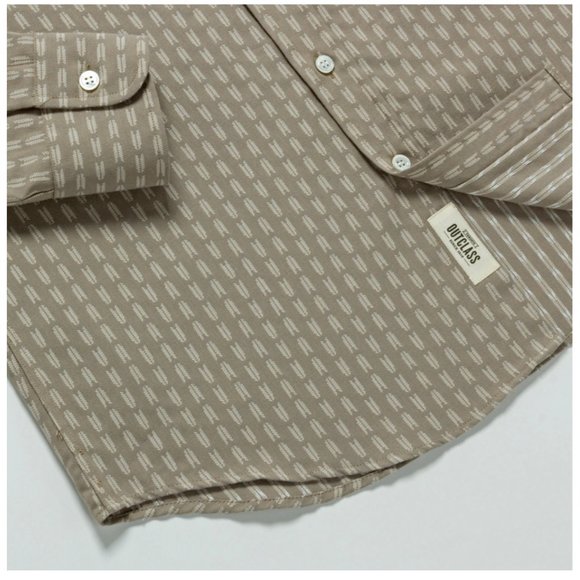 Outclass Tan Arrowhead Button-Down Shirt - Picture 2 of 8